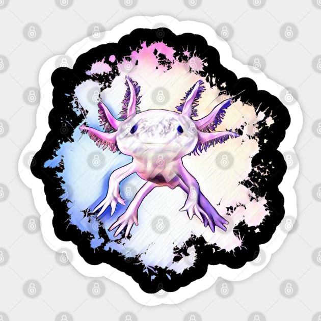 Axolotl Sticker by Nimmersatt